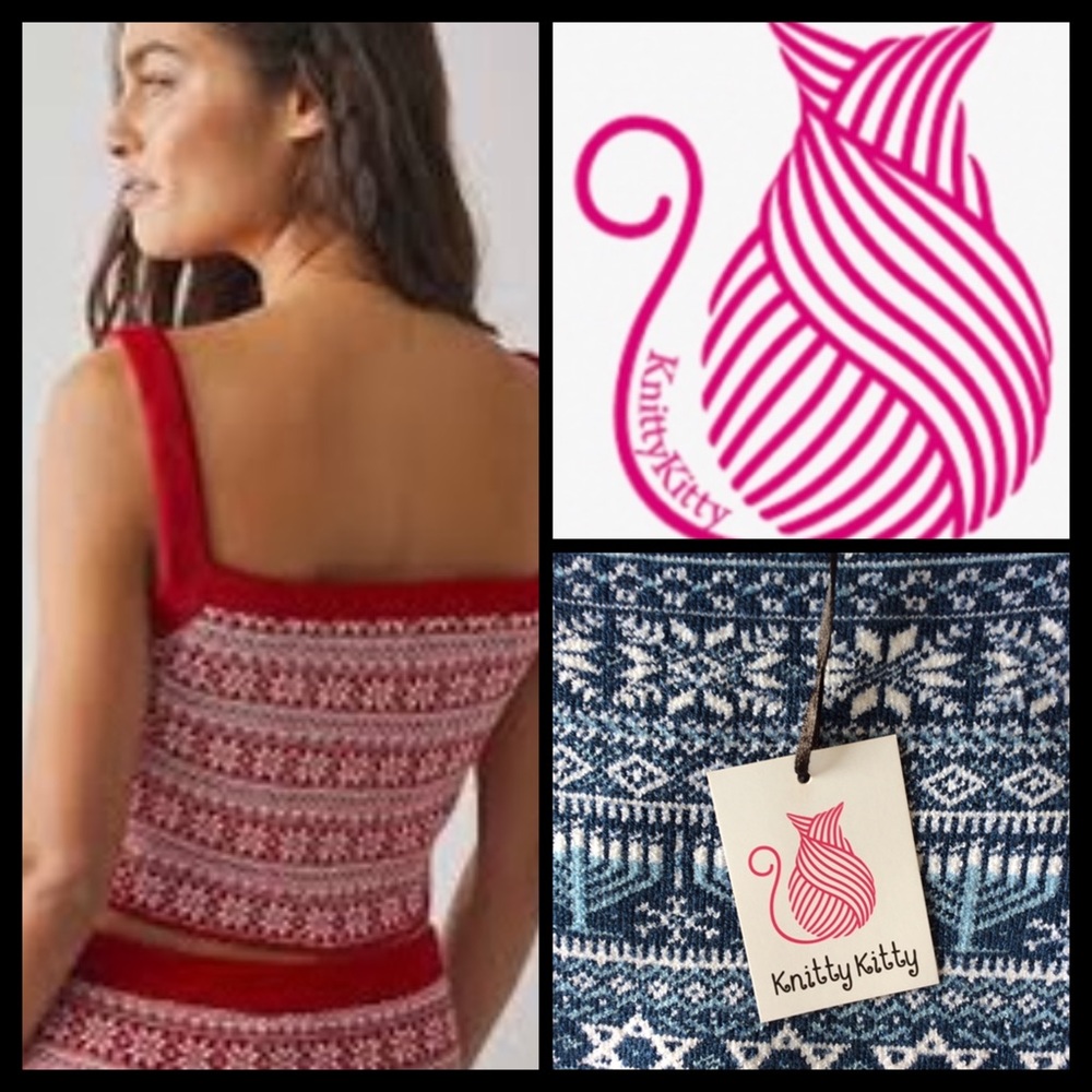 NWT Dolls Kill Knitty Kitty Menorah Crop Top